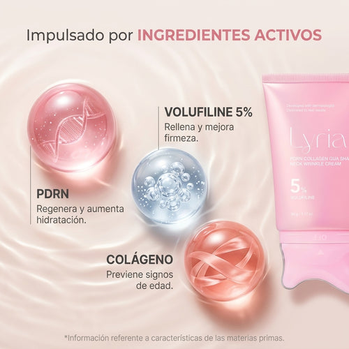 Lyria™ | Crema Gua Sha Reafirmante | PDRN + Volufiline + Colágeno