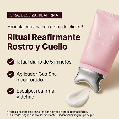 Lyria™ | Crema Gua Sha Reafirmante | PDRN + Volufiline + Colágeno