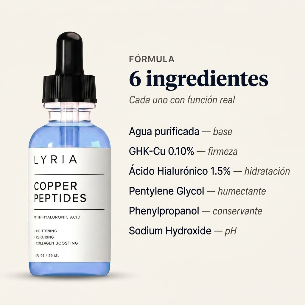 Lyria™ | Sérum Péptido de Cobre | GHK-Cu + Colágeno