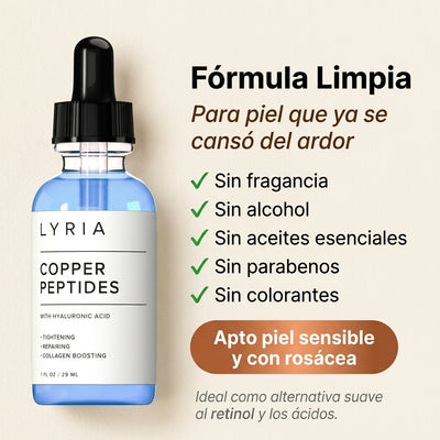 Lyria™ | Sérum Péptido de Cobre | GHK-Cu + Colágeno