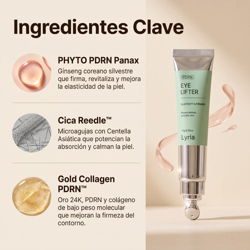Lyria™ | PDRN Eye Shot (Todo en uno) | Con 12.000 Vibraciones + Colágeno