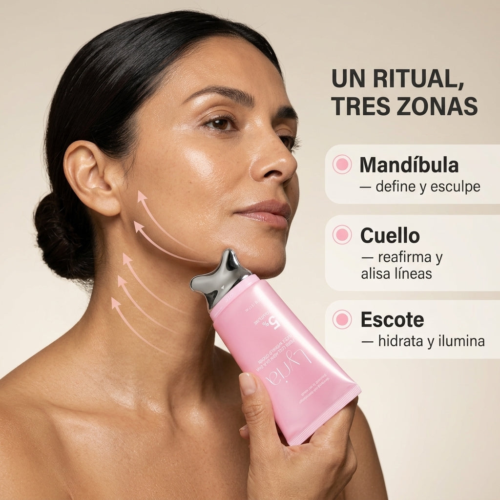 Lyria™ | Crema Gua Sha Reafirmante | PDRN + Volufiline + Colágeno